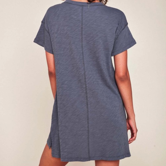 MATE the Label Short Sleeve T-Shirt Dress in slate, size S, excellent condition - Picture 2 of 4